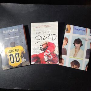 3 Geoff Herbach- Nothing Special, Stupid Fast, I'm With Stupid Books-Young Adult